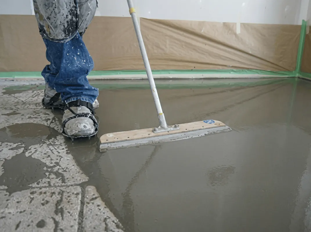 Uneven floor being professionally repaired in Boise, ID